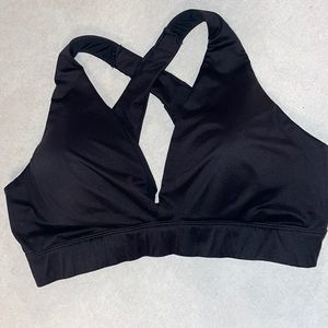 Deep V Neck Sports Bra